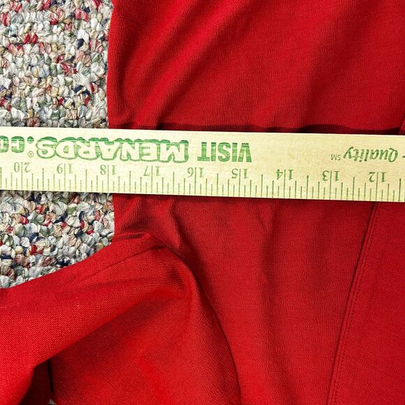 Eileen Fisher NWOT Russet Red Relaxed Fit Open Front Shawl Collar Jacket Size XS - Picture 11 of 12